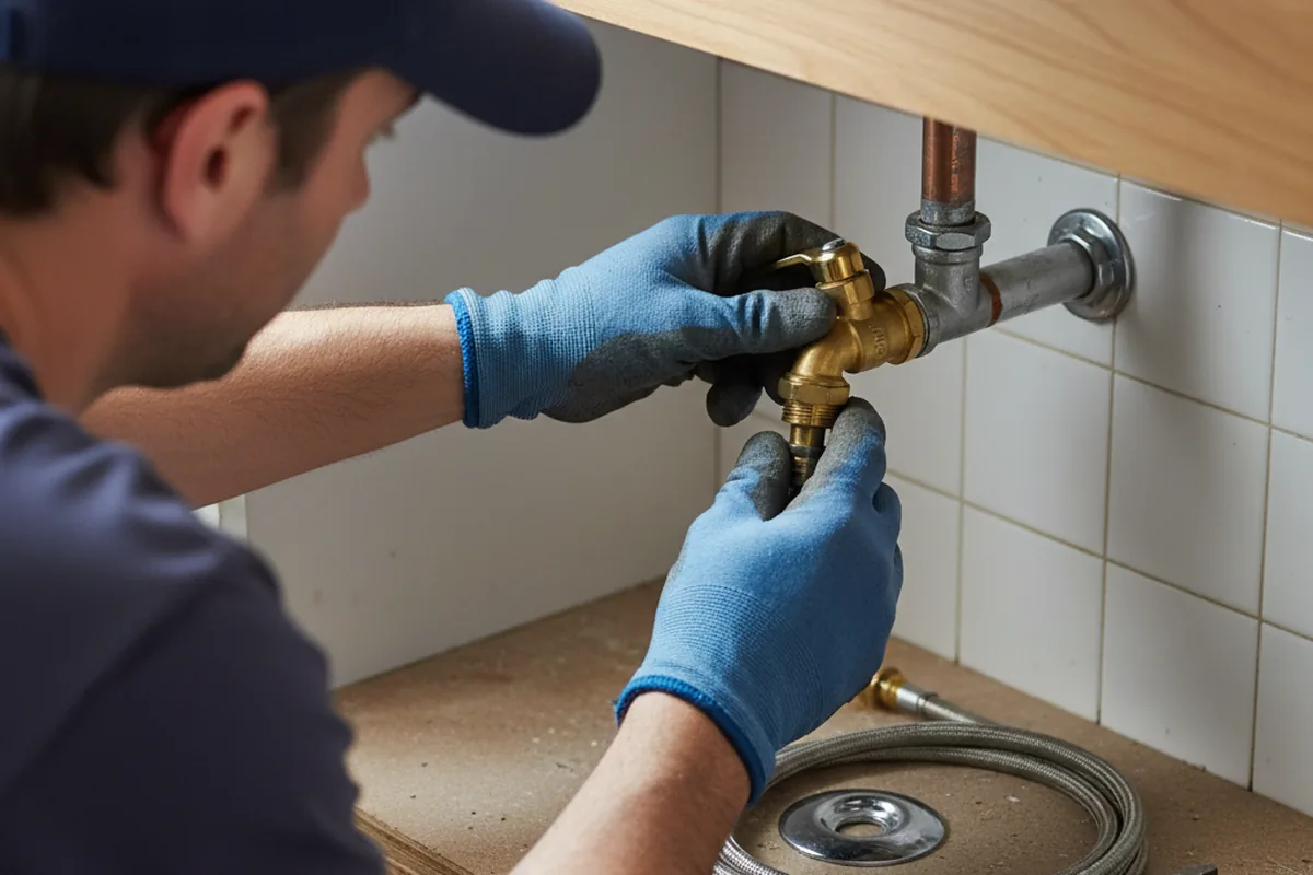 Shutoff valve and fitting work during Emergency Plumbing in Coeymans